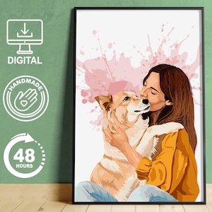 DRAWING FROM PHOTO | digital drawing | best friend portrait | family portrait | Digital Custom design | for special gift |DesignByMobelmart