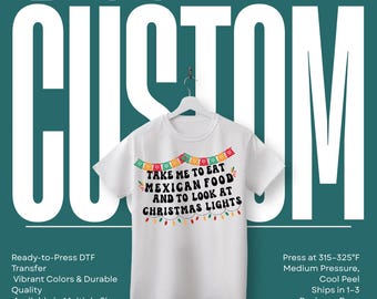 Personalized DTF Transfer • Custom Ready to Press Print • Your Logo or Design