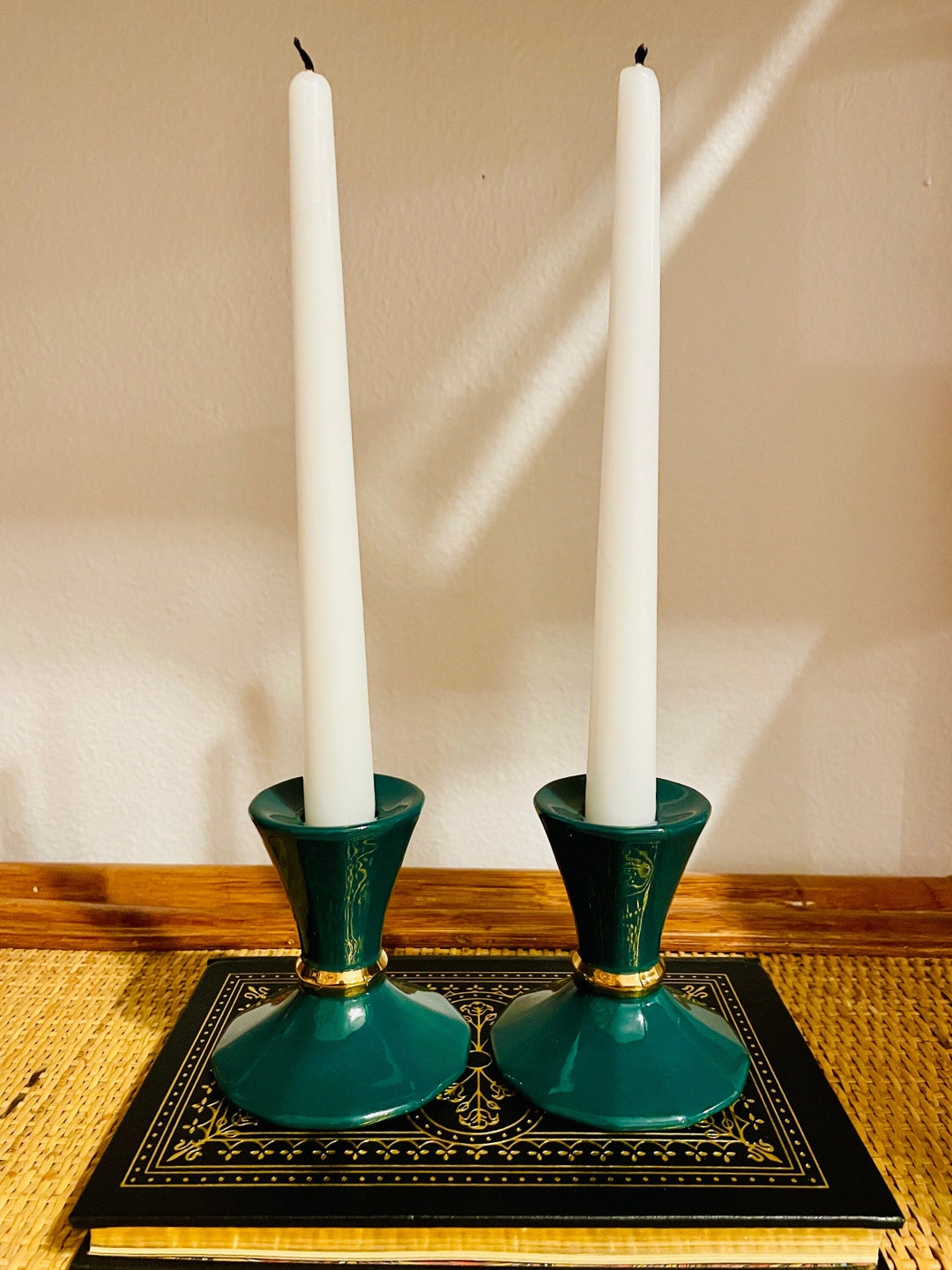 Vintage Partylite Pillar Candle Holders Set of 2 From the Etsy