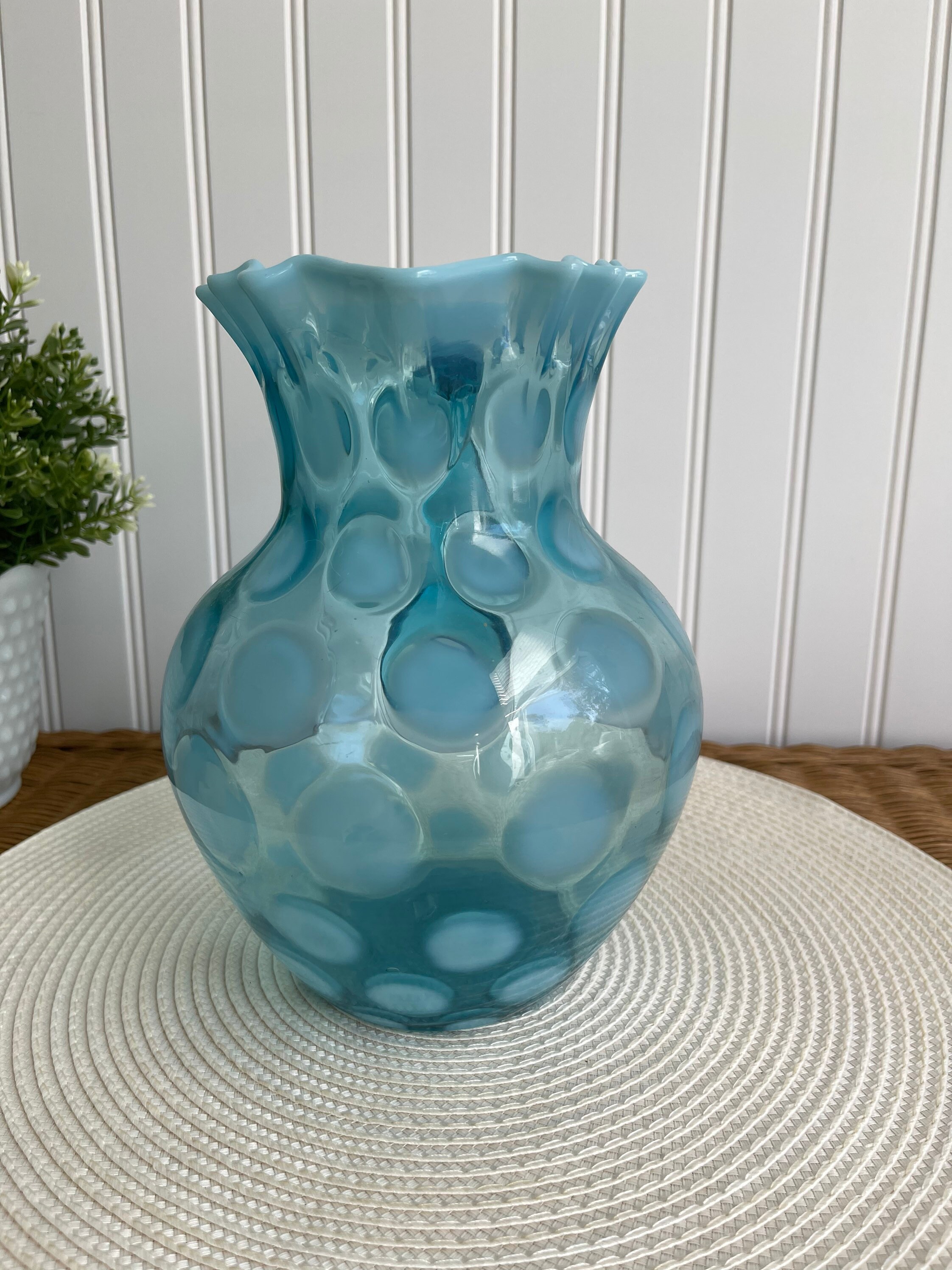 花瓶・フラワースタンド VINTAGE FENTON COIN DOT BOWL Fenton Coin Dot | eBay