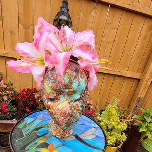 Pink lillies flower crown floral headpiece flower headband wedding festival bridal accessories couture burlesque headpiece photoshoot