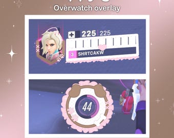 Puppy Girl Overwatch overlay | Twitch stream overlay | Tiktok stream overlay | Overwatch HUD [Digital download]