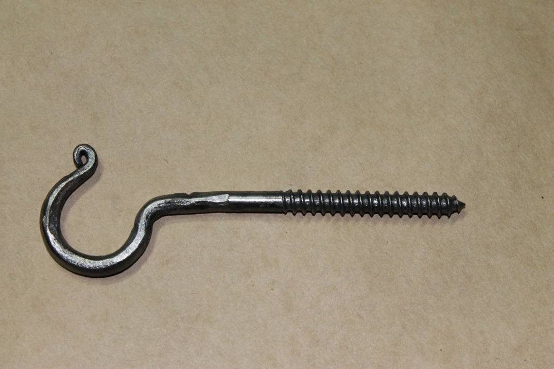 3er Set Handgeschmiedete Decke Lange Haken Schnecke In Haken | Etsy