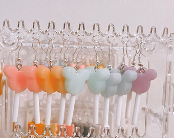 Disney inspired popsicles! Mickey Mouse inspired earrings! Disney inspired food earrings! Disney inspired earrings! Food!