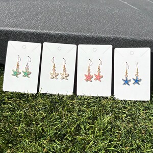 Starfish Dangly Earrings! Starfish earrings, starfish jewelry, Ocean jewelry, Summer Jewelry, Starfish, Shells, Beachy Jewelry, Beachy,