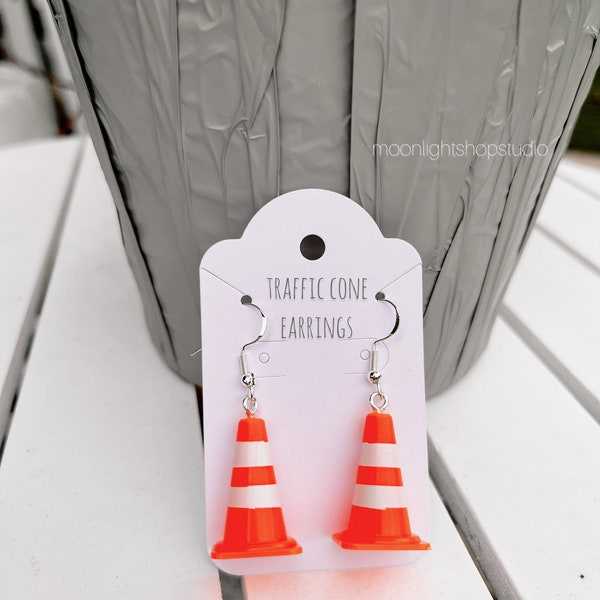 Traffic cone earrings-cars inspired earrings-Disney inspired- Disney trip clothes-Disney gifts-Disney cars-Disney clothes-