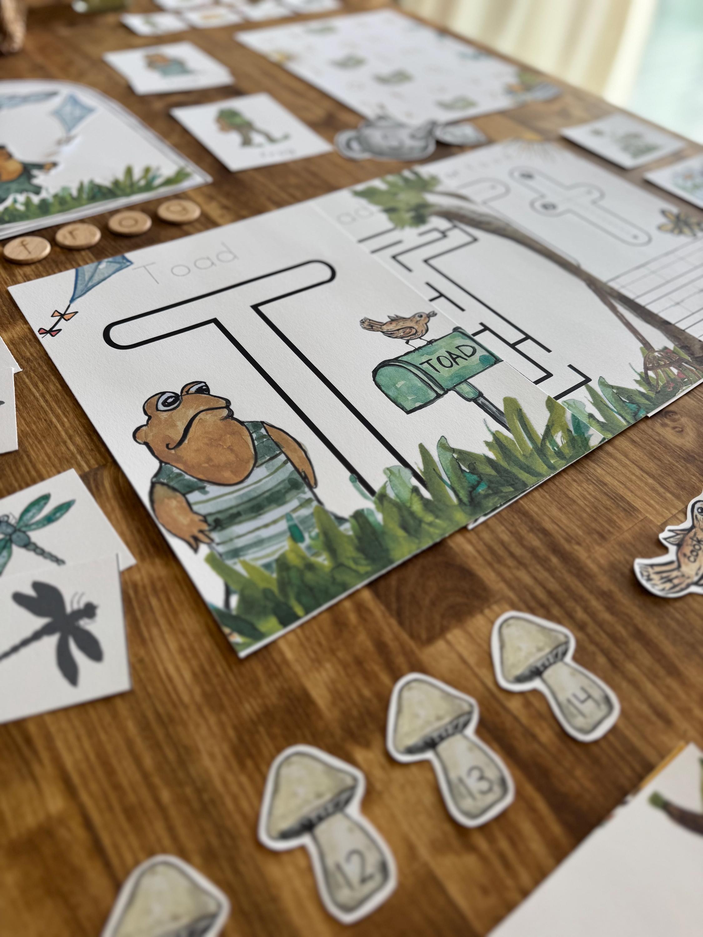 Frog and Toad Activity Unit, Frog and Toad Homeschool Unit, Nature ...