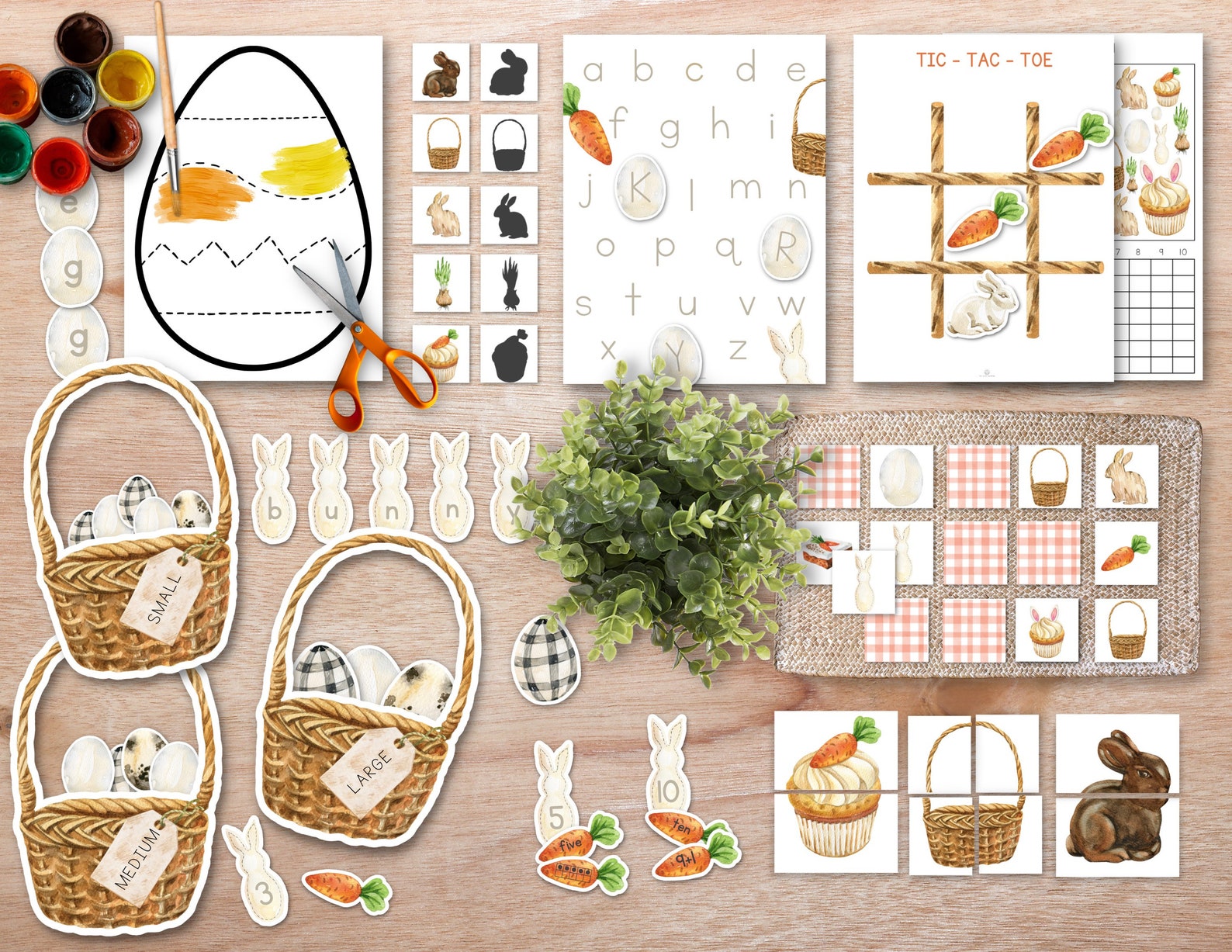 Easter Activity Unit, Montessori Easter Games, Homeschool Easter Unit ...