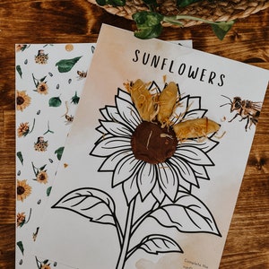 Sunflower Playdough Mat, Sunflowers, Sunflower Life Cycle, Flower Playdough Mat, Flower unit, Homeschool Nature Unit, Toddler Activity
