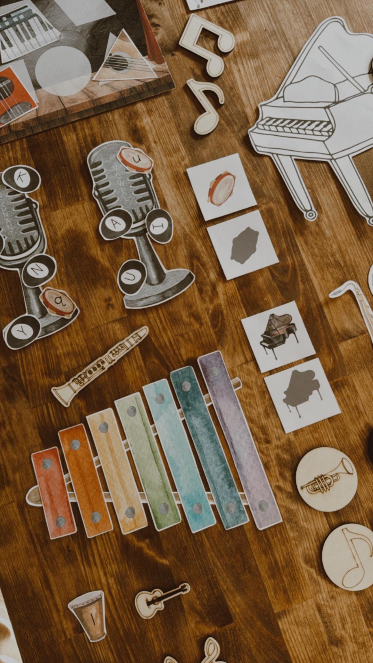 Music Activity Unit, Music Montessori Unit, Instrument Flashcards ...