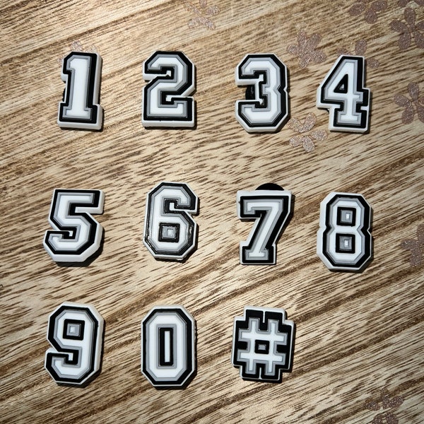 Number Charms/Jibbitz
