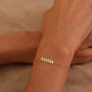 Dainty Name Bracelet, Custom Name Bracelet, Personalized Name Jewelry, Mothers Day Gift, Birthday Gift, Gift for Mom, Gift for Her image 4