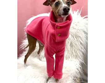 Custom Italian Greyhound Brushed Waffle Knit Pjs Etsy