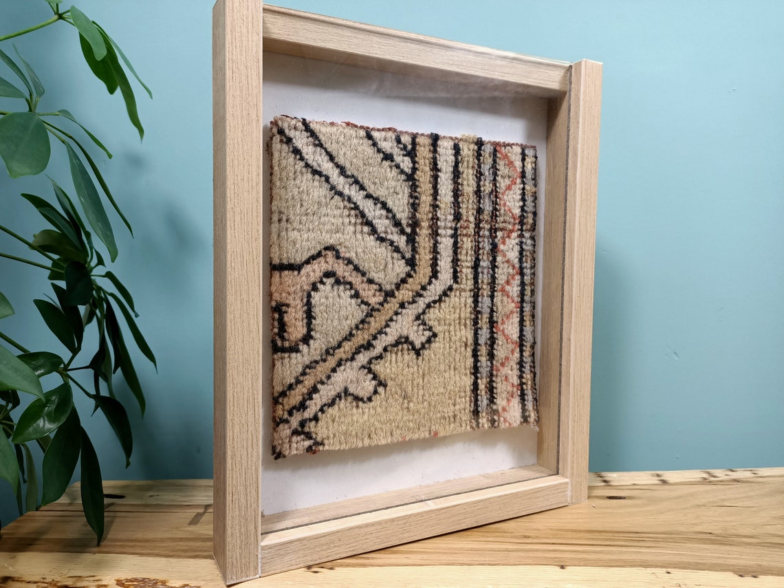 Glass Framed Art Framed Kilim Wall Woven Framed Wall Etsy