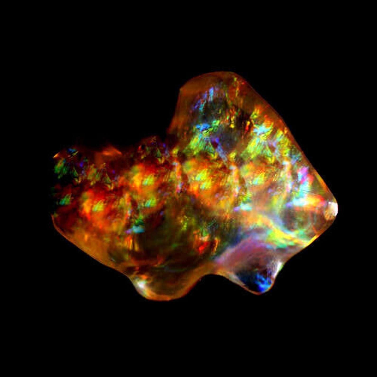 9.13ct Mexican Jelly Opal Unusual Shape Natural Fire Opal - Etsy