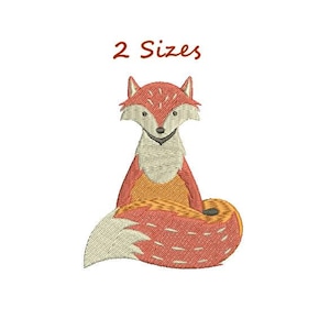 Fox Embroidery Designs - Red Fox Embroidery Design - Machine Embroidery Pattern - Animal Embroidery Digital File