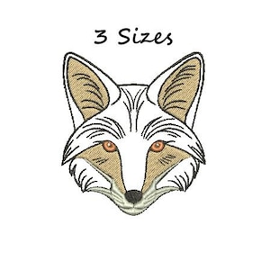 Fox Machine Embroidery Design - Fox Pattern - Animal Embroidery - 2 Sizes - DIGITAL DOWNLOAD machine embroidery