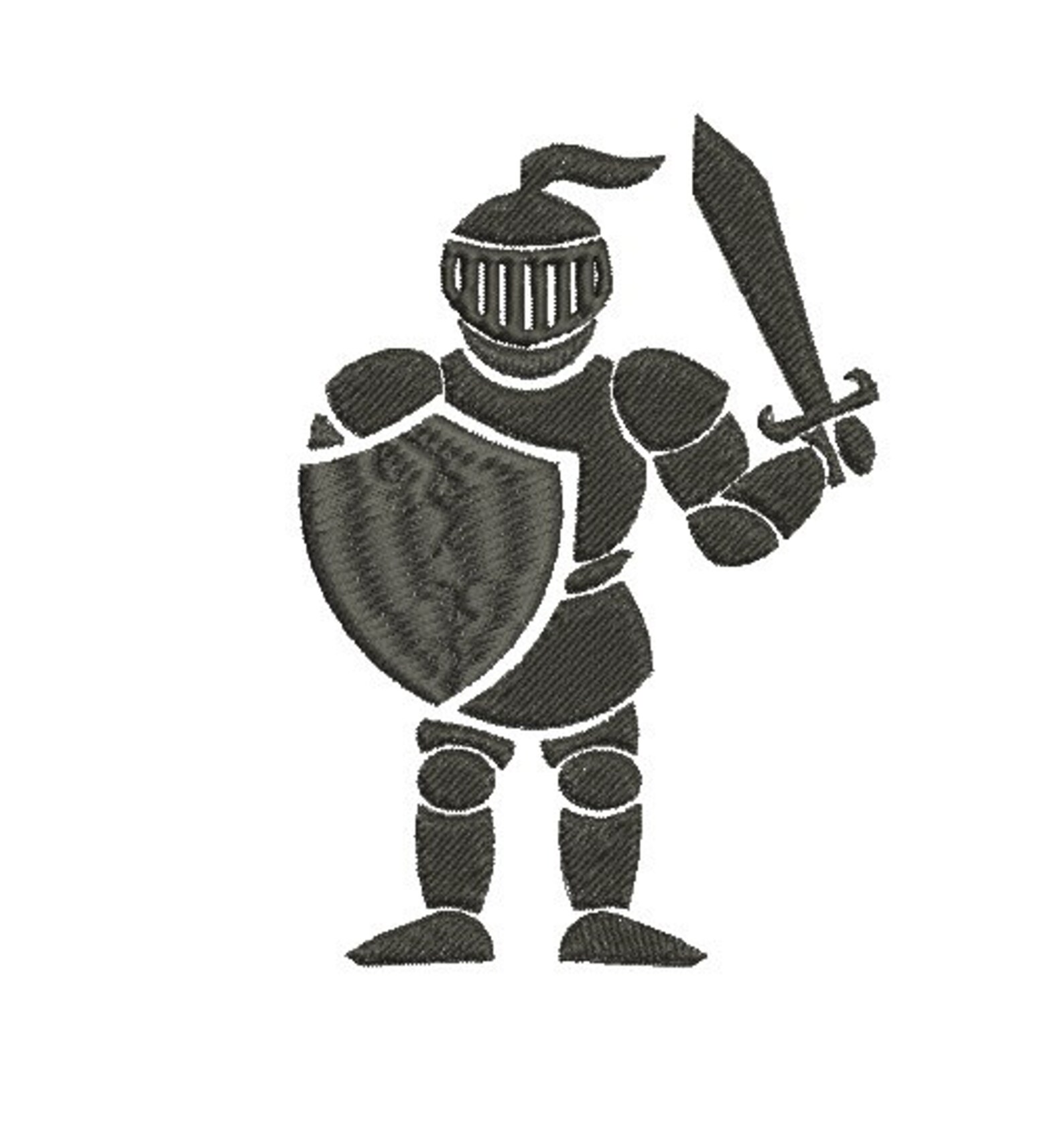 Knight Embroidery Design - 2 Sizes - Instant Download - Paladin ...