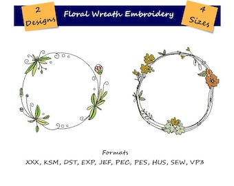 Monogram Frame embroidery designs - Embroidery Frames, Laurel frame - Machine Embroidery Designs - Instant Download