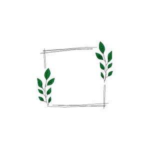 Machine embroidery - Monogram frame, frame embroidery - Laurel wreath design - instant download floral  -Flower Wreath embroidery