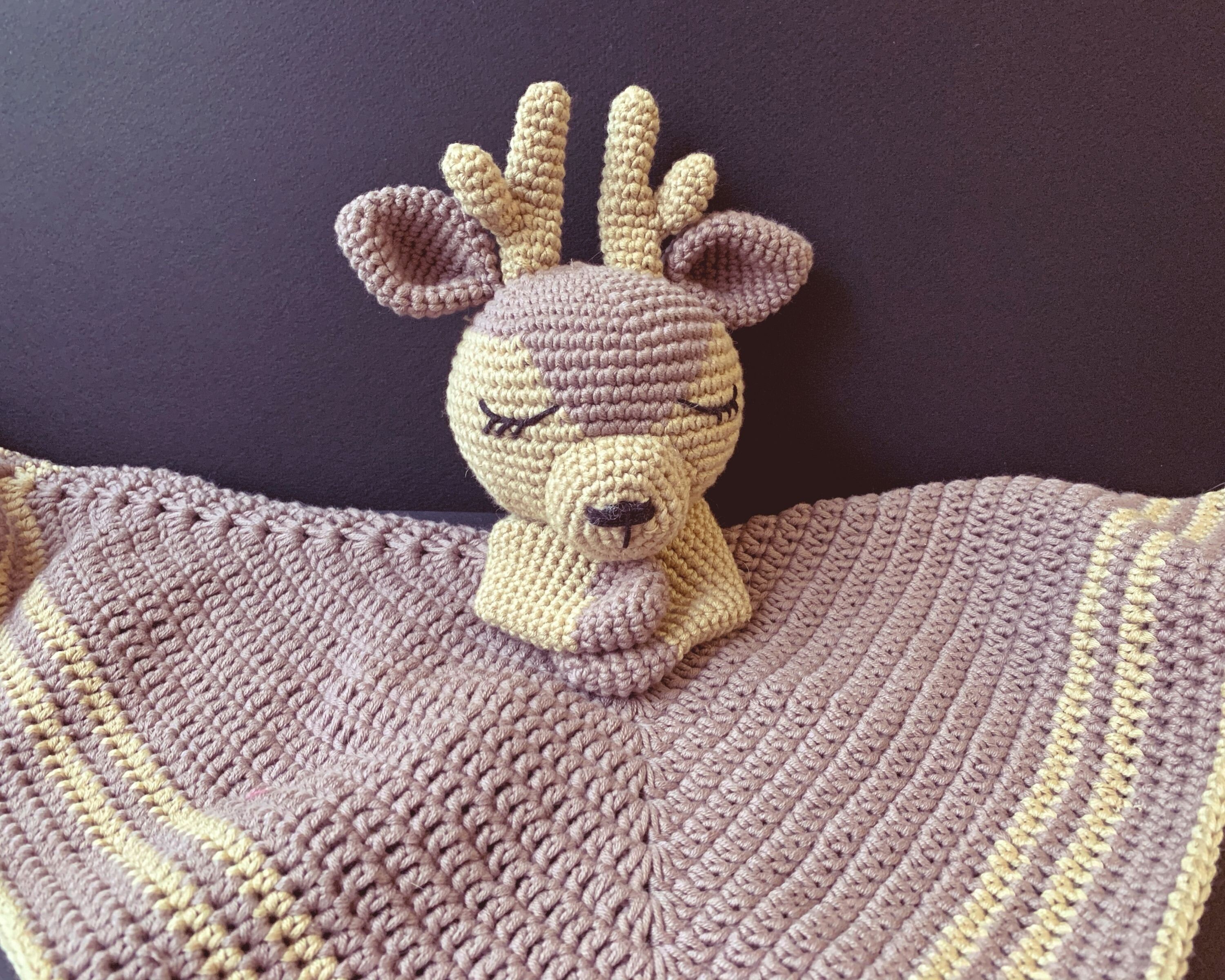 DEER Lovey Crochet Pattern Security Blanket Toy Amigurumi Etsy