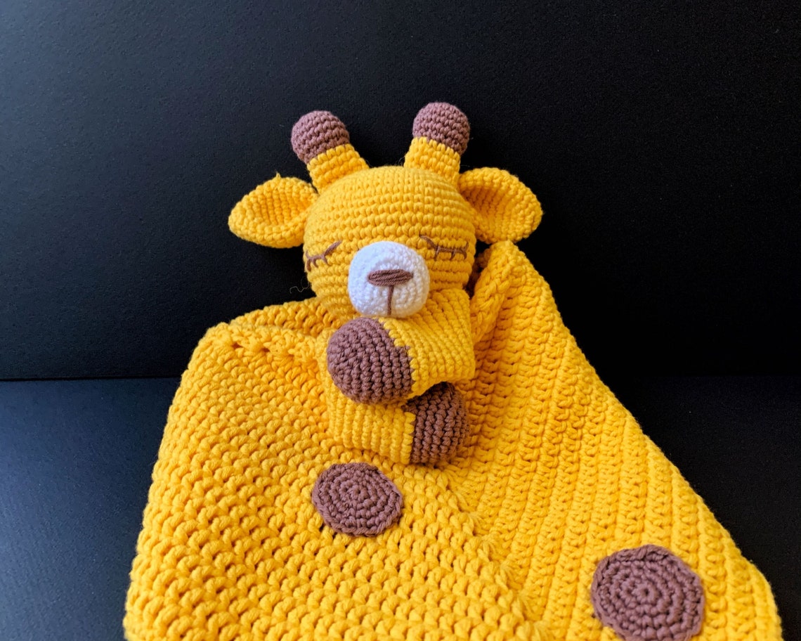GIRAFFE Lovey Crochet Pattern Security Blanket Toy Etsy