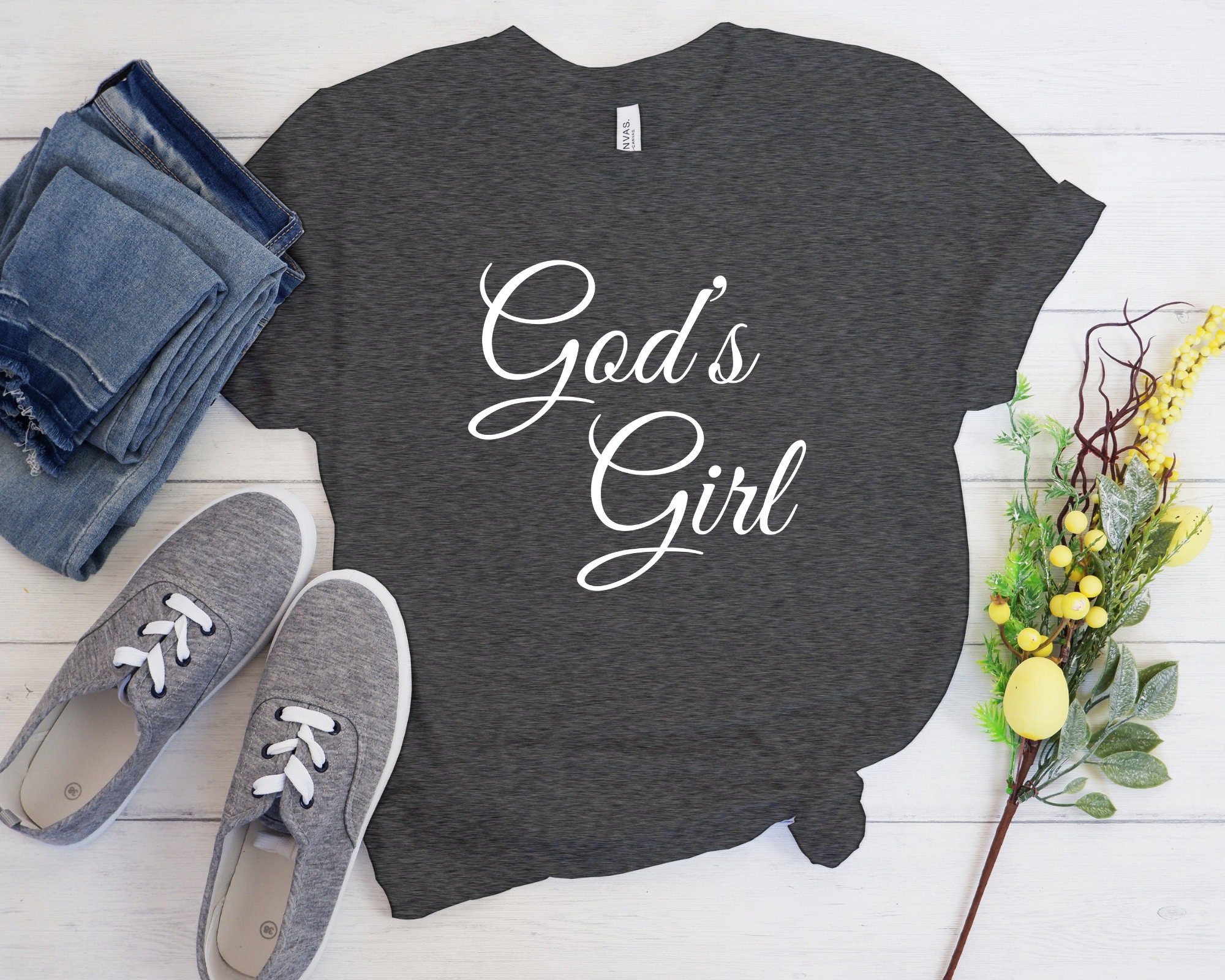 God's Girl Shirt Bible Phrase Shirt Woman of God Shirt - Etsy