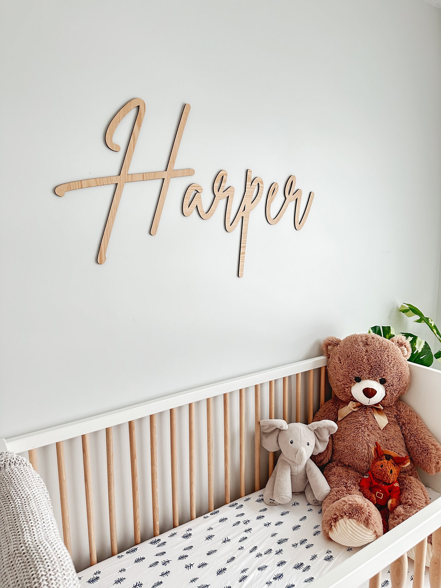 Personalized Wooden Name Sign for Nursery Custom Nursery Decor Wall ...