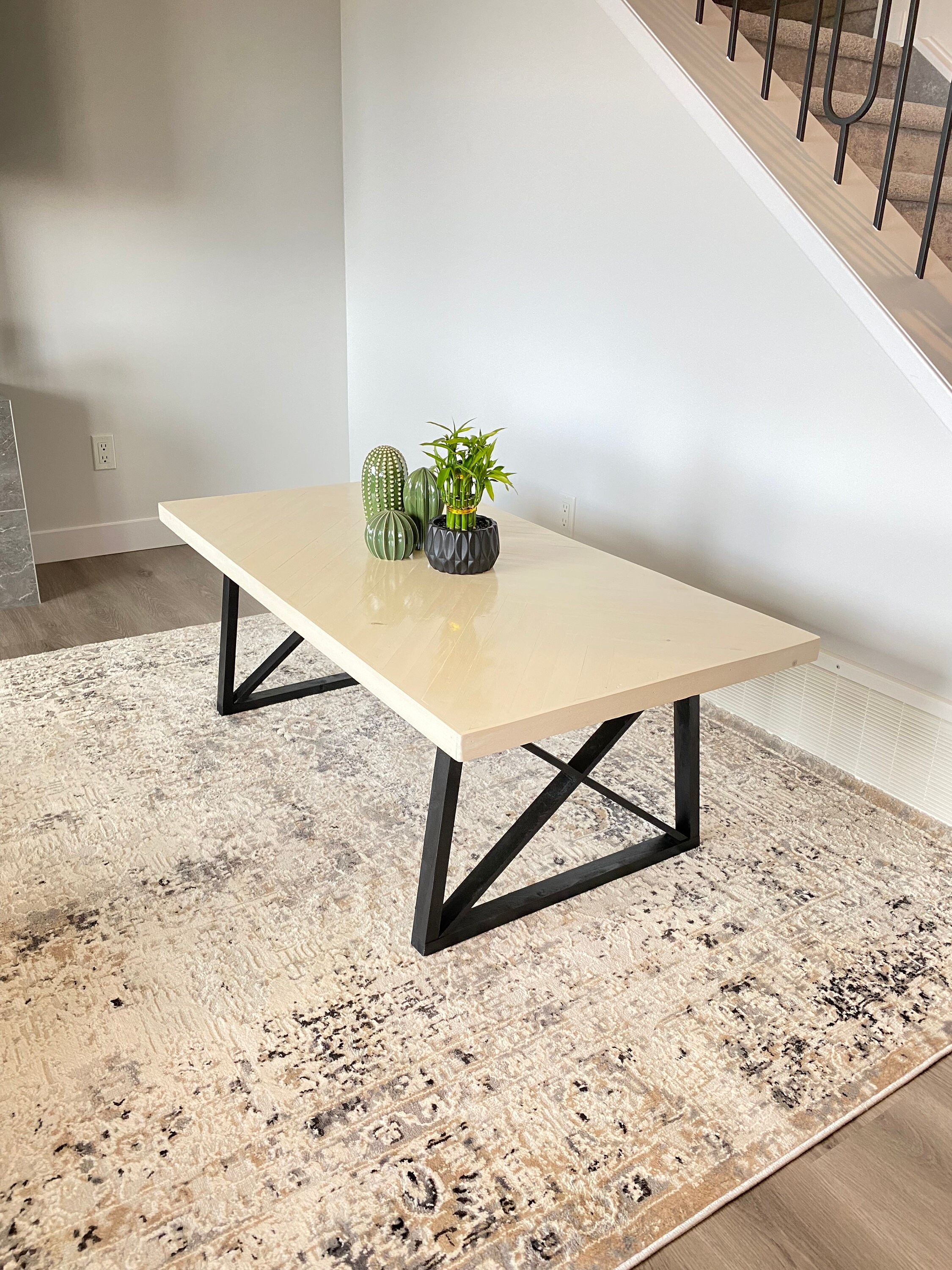Herringbone Pattern Coffee table Etsy