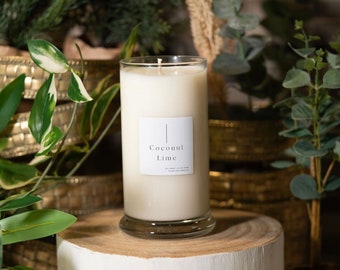 Luxury Soy Candle: Coconut Lime