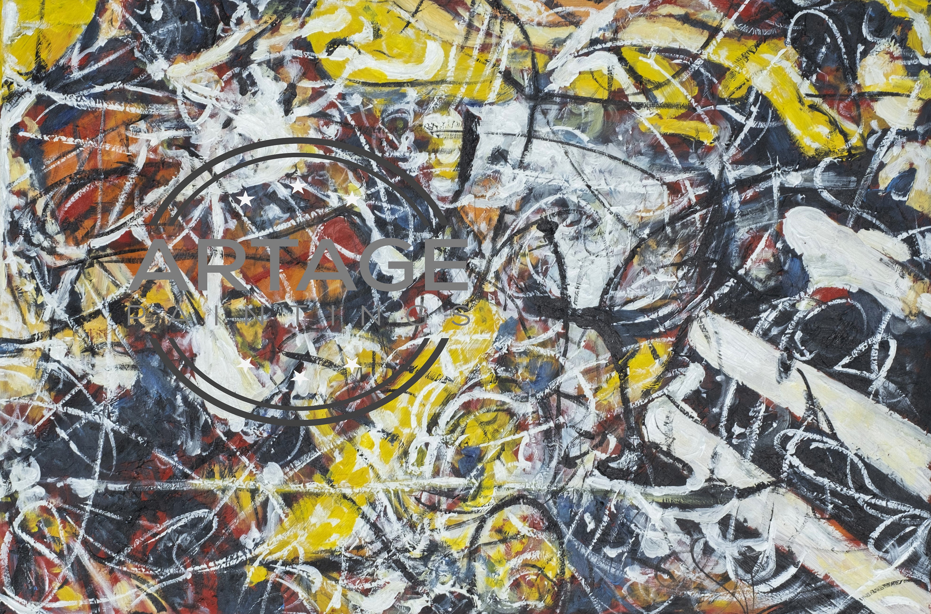 Oil Painting Number 17A Jackson Pollock Art 100 Hand Etsy