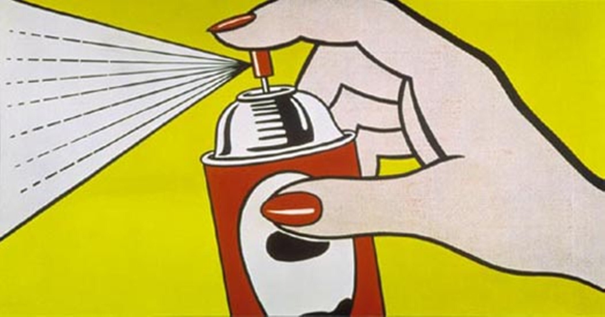 SPRAY Roy Lichtenstein Pop Art Oil Painting on Canvas Etsy