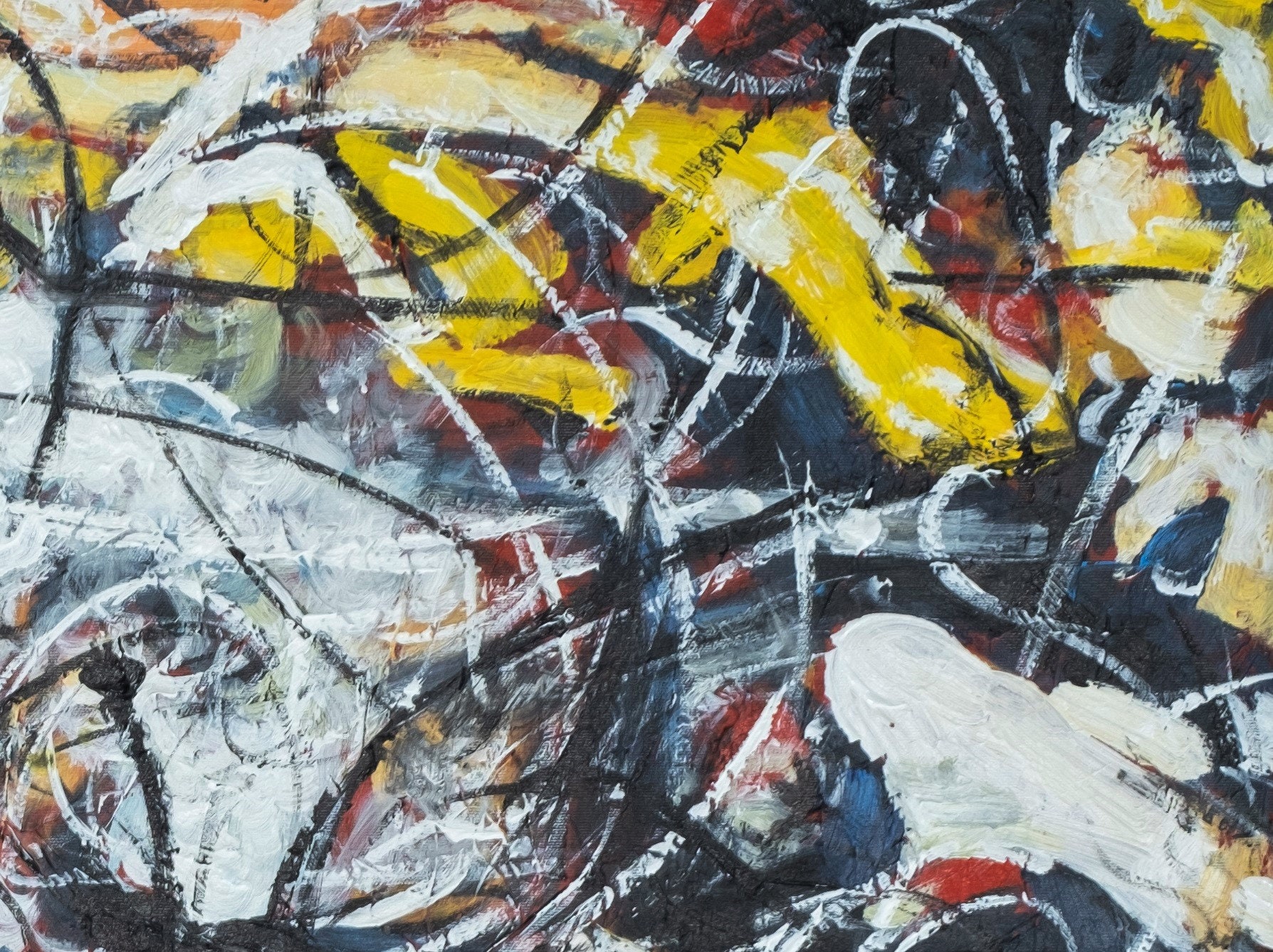 Oil Painting Number 17A Jackson Pollock Art 100 Hand Etsy