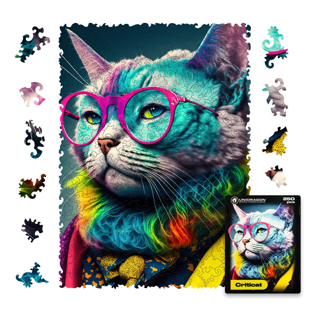 UNIDRAGON Wooden Jigsaw Puzzle for Adults Pop Art Criticat 250 500 ...