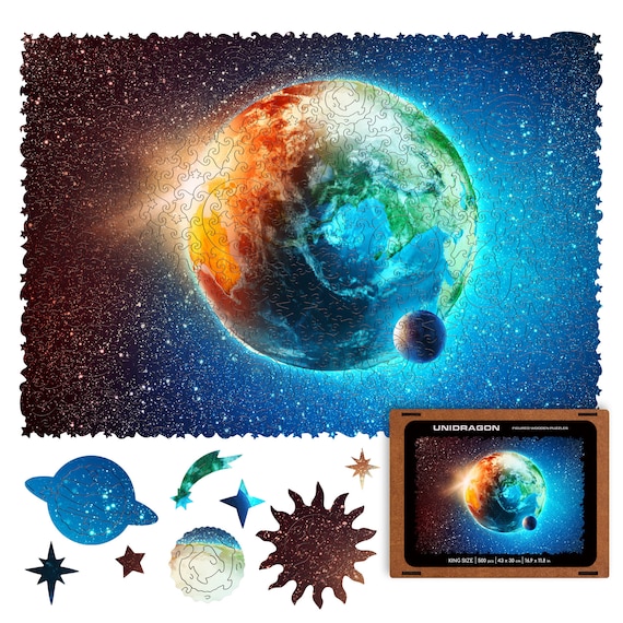 Planète Terra Puzzle en bois