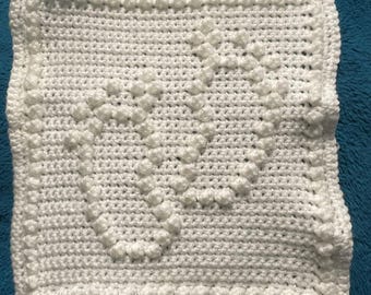 Tiny Footprints Baby Angel Baby/ Bereavement Blanket Pattern