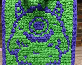 Medium Cute Monster Trick or Treat Bag (Mosaic)