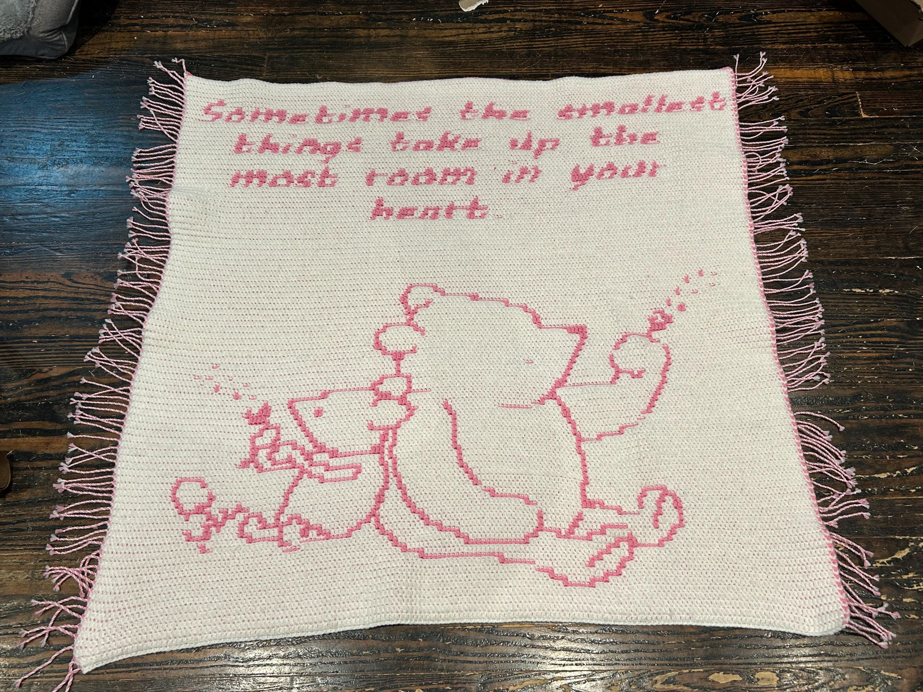 40 Mosaic Crochet Patterns: Boost Your Skills with Vibrant Designs 22 Pooh & Piglet Mosaic Crochet Baby Blanket