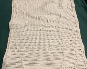 Teddy Bear Baby Receiving Blanket Pattern