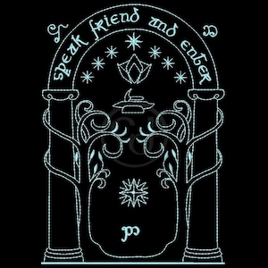 Middle Earth 8 Durin's Door Design