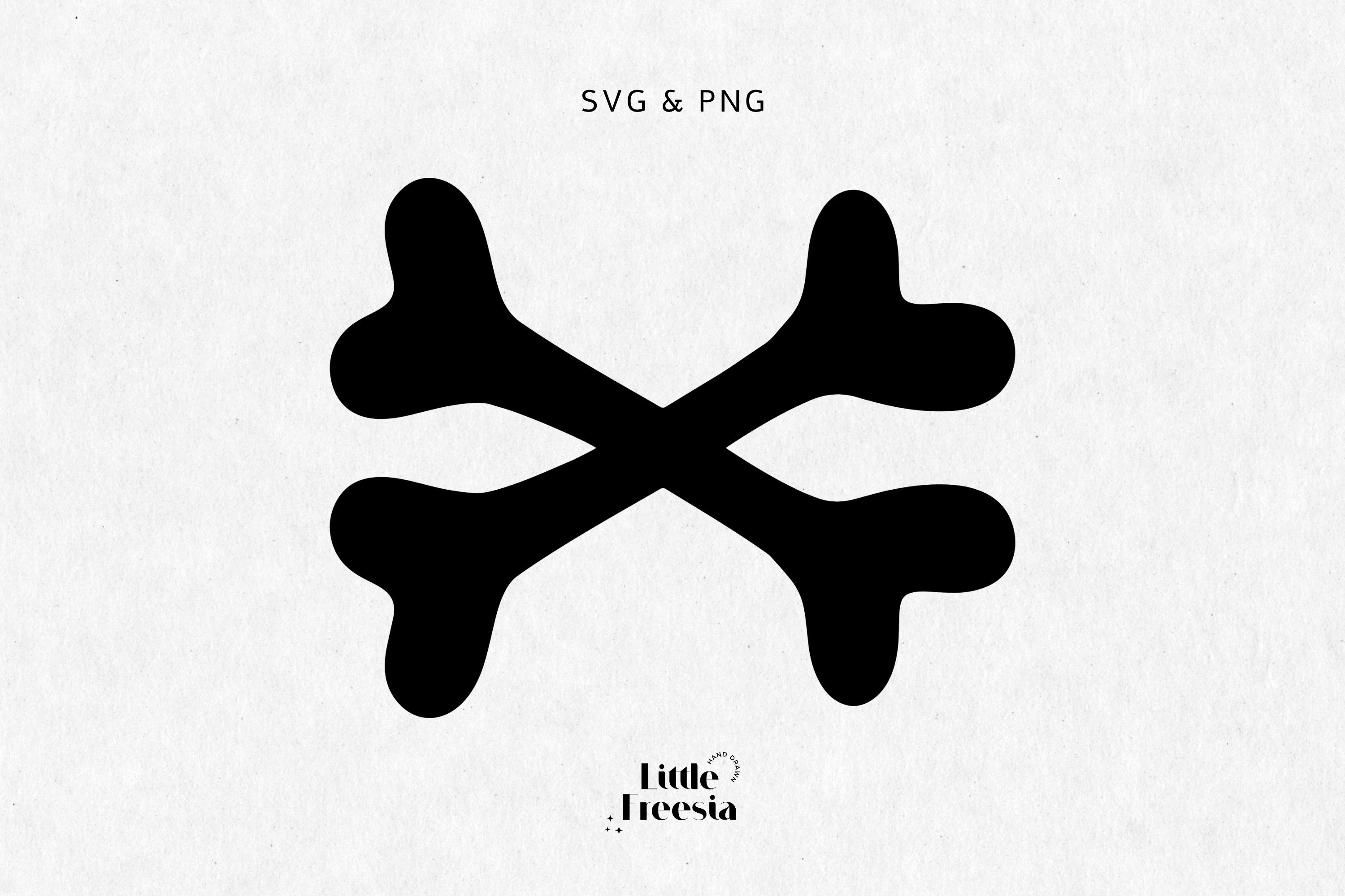 Kommerzielle Nutzung Halloween Knochen SVG Schnittdatei