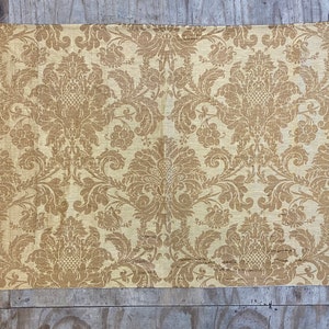 Vintage Italian Silk Textile Plain Back