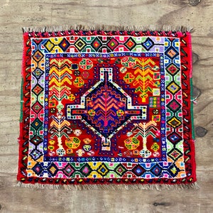 Vintage Shi Raz Hand Knotted Bag Face