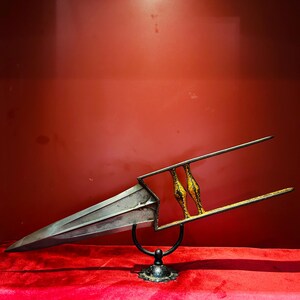 Antique Kota Bundi Katar with Double Gold Damascening and Wootz Blade