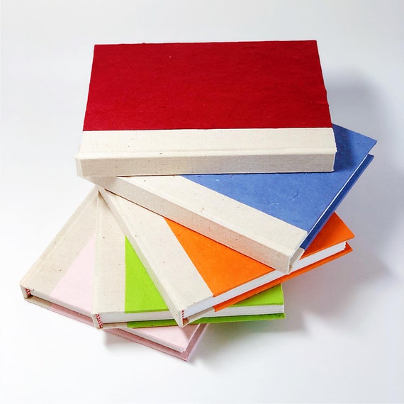 Handmade Fabric Covered Watercolor Journal Art Journal 