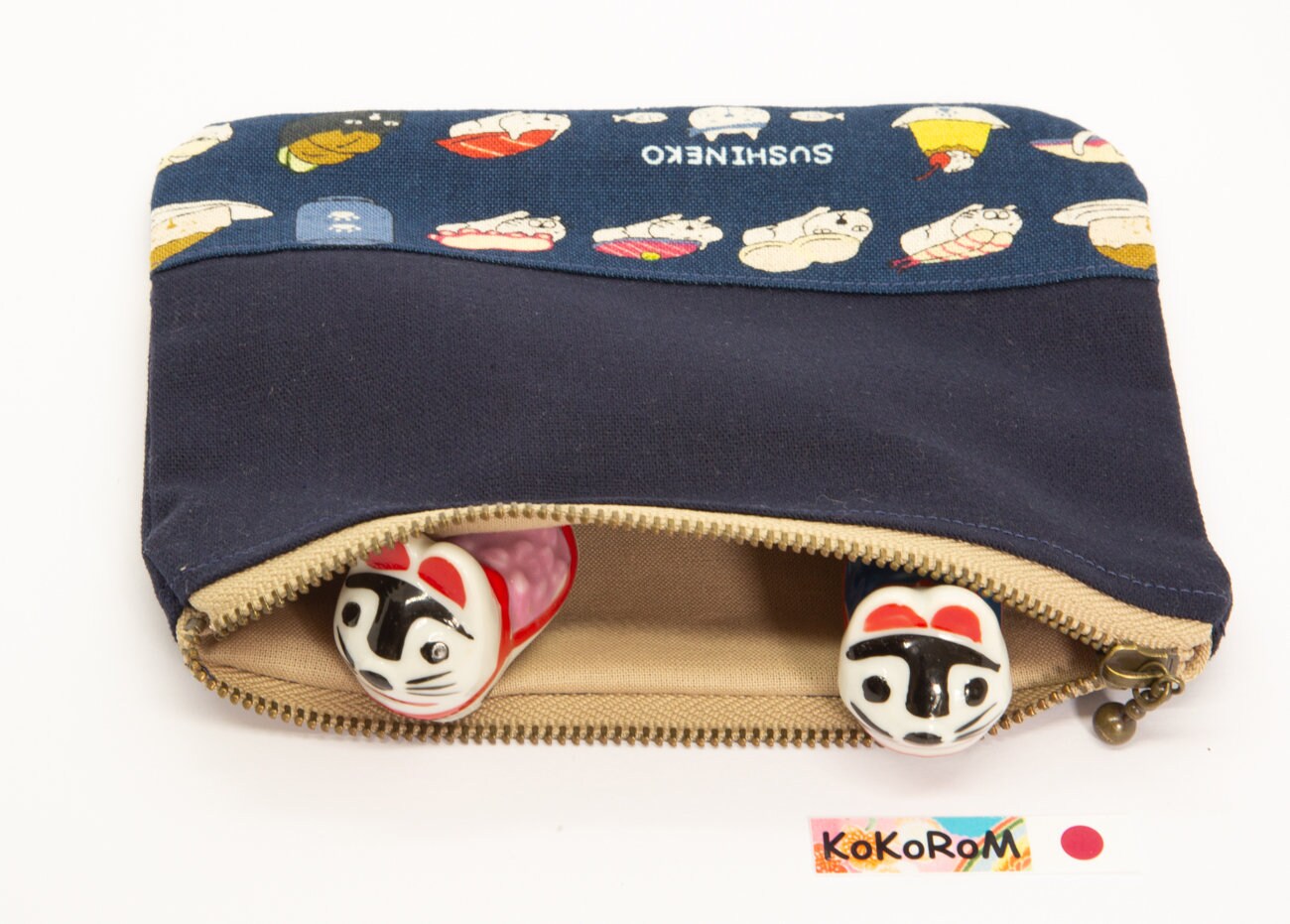 Japanese Fabric Flat Pouch Hand Made Multi Case Bag Etsy