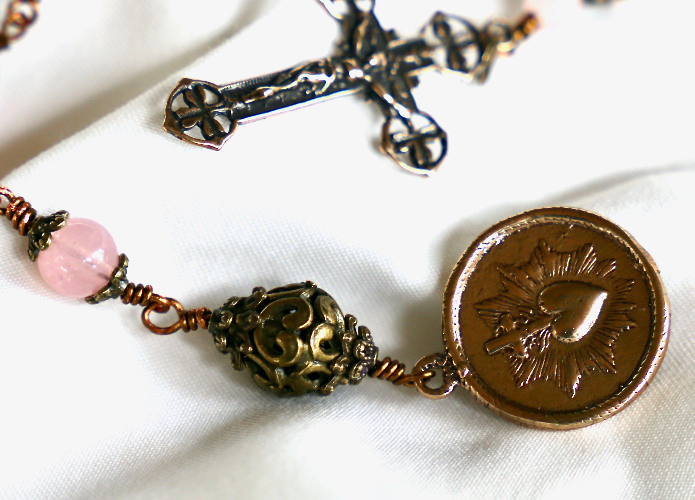 Herkimer Quartz Rosary main image 1