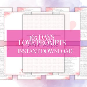 365 cartas de amor / Ideas diarias / Esposas de prisión / Novias de prisión Papelería / Escritura de cartas / San Valentín / Novio / Esposo / Amor