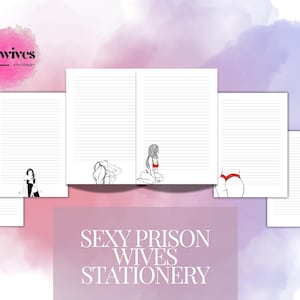 Papelería para esposas de prisión / Páginas rayadas / Escritura de cartas / Seres queridos encarcelados / Amigos por correspondencia / Correo postal / Cartas de amor para novias de prisión