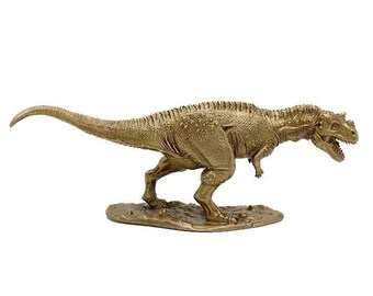 Handmade Solid Brass T Rex Tyrannosaurus Dinosaur Statue, T-Rex Metal Art Figure Figurine Sculpture, Home Decor Table Offie Ornament Gift